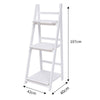 3 Tier Folding Ladder Shelf White Storage Plant Flower Book Shelves Shoe Rack UK
