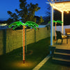 Pre-Lit Artificial Palm Tree Tropical LED Rope Light Patio Garden Tree Decor