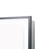 Modern Wall Mounted Bathroom Mirror Cabinet LED Illuminated IP44 650 x 600mm