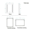 LED Bathroom Mirror Lights Illuminated with Demister Pad Single Touch Modern