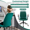 Velvet Leisure Chair Adjustable Swivel Home Office Chair Mid-Back Computer chair