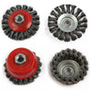 4pcs Twist Knot Semi Flat Wire Wheel Cup Brush Set Kit For 115mm Angle Kits UK
