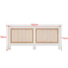 Radiator Cover Wall Cabinet MDF Wood Furniture Vertical Grill White Modern Shelf