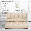3 IN 1 Folding Lazy Sofa Bed Floor Sleeper Seat 6-Position Adjustable 2 Pillows