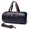 Mens Faux Leather Duffle Weekend Bag Gym Large Travel Luggage Handbag Holdall