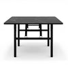 Square Marble Effect Computer Desk Folding Laptop Table Home Office Study Desk