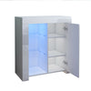 Display Cabinet Cupboard High Gloss Door FREE LED - Home Living Room Furniture