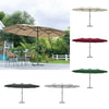 Extra Large 4.6M Garden Parasol Patio Umbrella Double Side Sunshade Sofa Outdoor