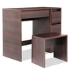 Dressing Table with Drawers, Mirror Stool Set Makeup Desk Vanity Table Bedroom