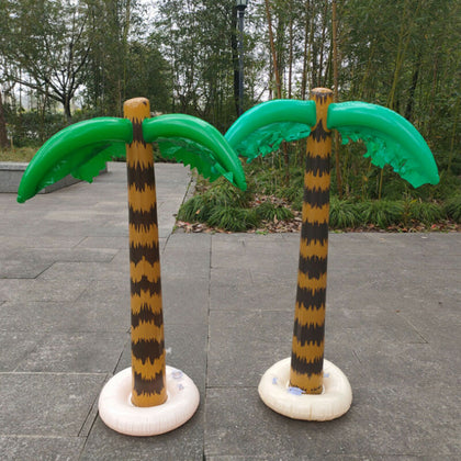 2x Inflatable Blow Up Hawaiian Palm Tree Tropical Pool Beach Party Decoration UK