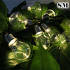 8M Outdoor Lights 30 Solar Power Bulb String Lights Garden Party Fairy Lights