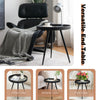 Round Side Table Wooden Coffee Table Tripod End Table Nightstand Living Room