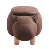 Upholstered Animal Shaped Ottoman Ride-on Footrest Stool Rest Seat TOY Kids New