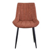 Dining Chairs Set of 2 Faux Leather Kitchen Chairs with Metal Legs Restaurants