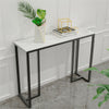 Modern Console Table White Marble Effect Hallway Hall Desk Side Table Furniture