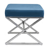 Velvet Footstool Pouffe Ottoman Footrest Makeup Dressing Table Stool Chair Bench