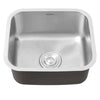 Single 1 Bowl Square Stainless Steel Sink Inset Basin Kitchen Sink +Drainer Tube