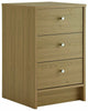 Malibu 3 Drawer Bedside Table - Oak Effect