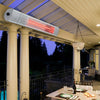Wall-Mounted/Hanging Electric Patio Heater Infrared Garden Outdoor Heat Settings
