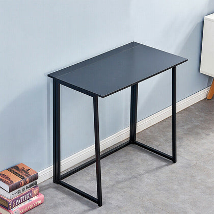 Computer Desk PC Laptop Table Office Desk Folding Portable Workstation Black BN