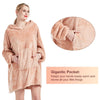 Hoodie Blanket Reversible Oversized Ultra Plush Sherpa Giant Hooded Sweatshirt