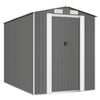 Garden Shed Grey 192x274x223 Galvanised Steel K8R3