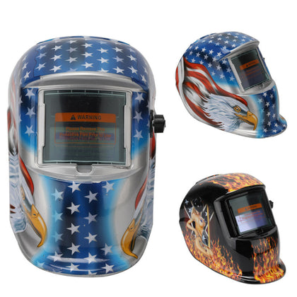 Auto Darkening Welding Mask Helmet Solar Powered Welder Grinding Face Protection