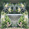 74" Tall Wedding Arch Stand Backdrop Crescent Moon Floral Stand Garland Hanging