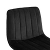 2pcs Dining Chairs Barstools Set Velvet Cushion Padded Metal Legs Kitchen Chair