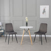 Glass Dining Table and 2 / 4 Grey Chairs Optional Lounge Office Home Furniture