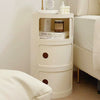 2-5 Drawers Round Storage Unit Plastic Cabinet for Home Hallway Bathroom Bedroom