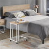 Mobile Side Table, C Shaped Sofa End Table, Coffee Snack Table for Living Room
