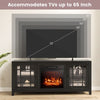 Fireplace TV Stand for TVs up to 65 Inches With 2000W Electric Fireplace Insert
