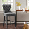 Upholstered Tufted Dining Chair Hourglass/Rolled Backrest Kitchen Side Chairs