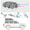 Car Roof Rack Cargo Bag Waterproof & Folding Luggage Carrier Box Outdoor Travel