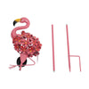 99cm Solar Power Outdoor LED Light Up Novelty Flamingo Animal Garden Pathway UK