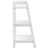 Stylish 3 Tier Ladder Shelves Perfect Space Saving Storage Solution - White