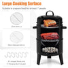 3-in-1 Charcoal BBQ Grill Cambo Portable Vertical Charcoal Smoker Camping Picnic