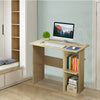 UK Small Compact PC Computer Desk Corner Table Shelves Workstation Home Office
