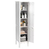 5-Tier Bathroom High Cabinet Freestanding Storage Cabinet Organizer 2 Shelves