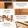 2-Floor Large Chicken Coop Wooden Rabbit Hutch W/Removable Tray &Ramp Waterproof