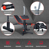 Adjustable Weight Bench Multi-function Weight Bench Set Home Gym Exercise