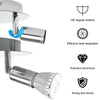 Modern LED Ceiling Lights Adjustable Spotlight 4 Way Round Plate with 4x Bulbs
