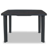 3 Sizes Outdoor Garden Table Plastic Anthracite Weather Resistant Furniture