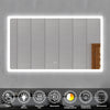 Bluetooth Bathroom Mirror with LED Light 3 Colors Touch Sensor Demister Pad