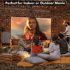 120" Projector Screen w/ Stand Indoor Outdoor Movie Screen 160° Viewing Angle
