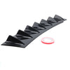 85cm Universal Shark Fin 7 Wing Lip Rear Bumper Diffuser Spoiler Gloss Black