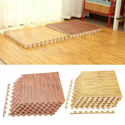 12/24 Tiles EVA Fitness Home Yoga Gym Interlocking Floor Puzzle Mat -Three Color