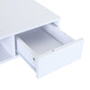 Coffee Tea Table Modern Open Shelf Storage Living Room Home Furniture w/ Drawer