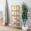 3/4/5 Tiers Bamboo Shelf Stand Book Plant Display Storage Cabinet Towels Holder
